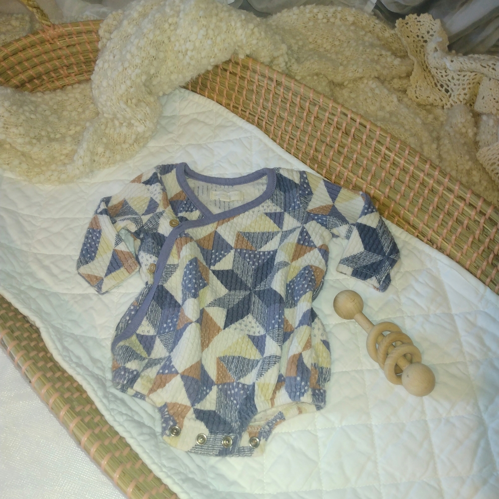 Geometric Pattern Baby Onesie - Picture 2 of 5